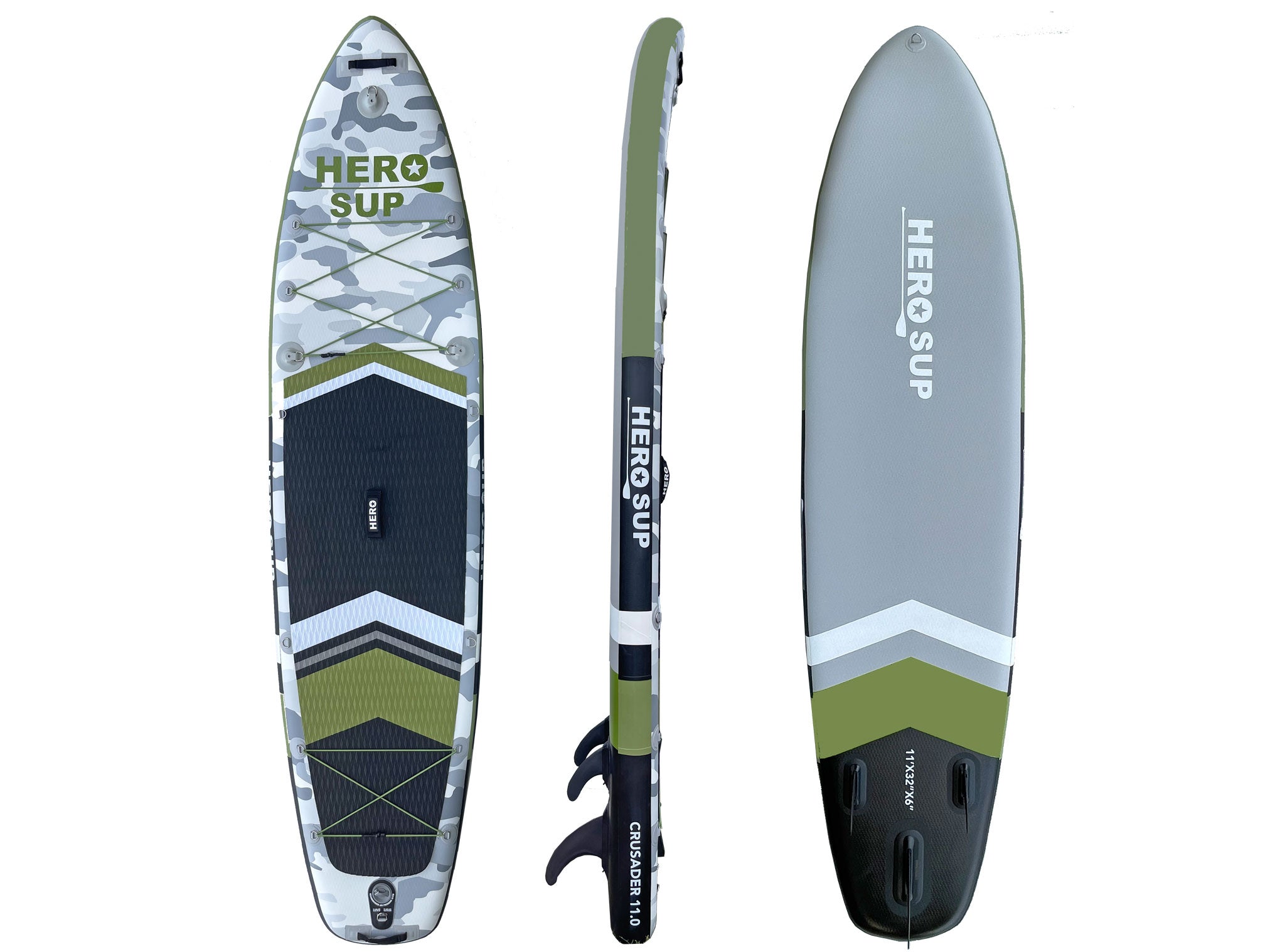 Hero SUP All-Around 11' Crusader Inflatable Paddle Board